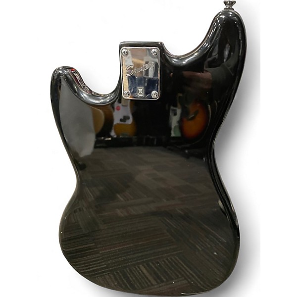 Used Squier Bronco Black Electric Bass Guitar