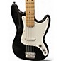 Used Squier Bronco Black Electric Bass Guitar