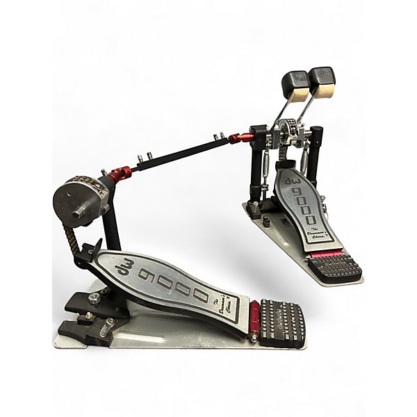Used DW 9000 Series Double Double Bass Drum Pedal