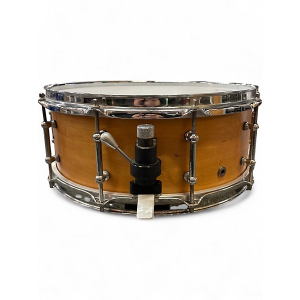 Used 2004 Craviotto 14X5 Maple Snare Natural Drum