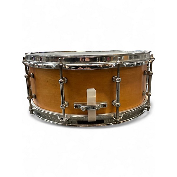 Used 2004 Craviotto 14X5 Maple Snare Natural Drum