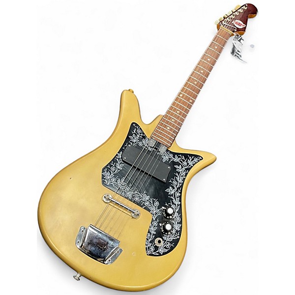 Used Teisco E-110 TULIP Gold Solid Body Electric Guitar