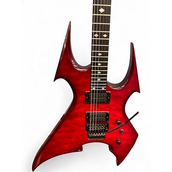Used B.C. Rich NJ BEAST SPEEDLOADER Trans Red Solid Body Electric Guitar