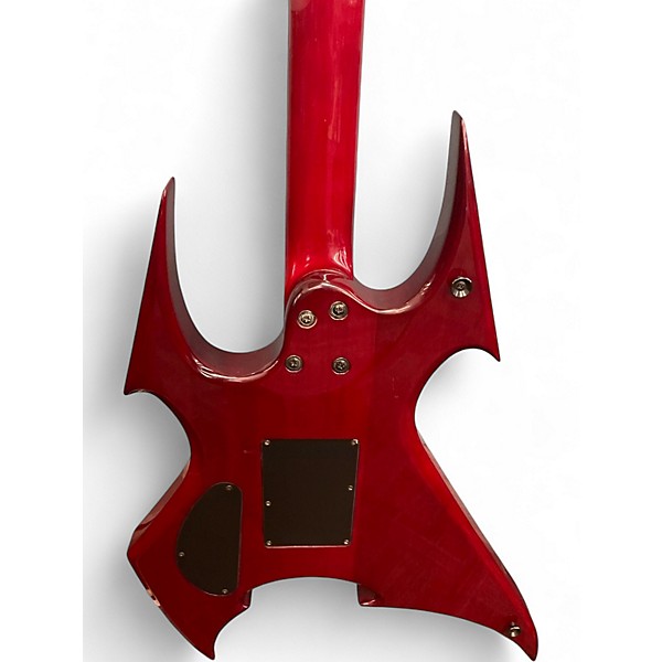Used B.C. Rich NJ BEAST SPEEDLOADER Trans Red Solid Body Electric Guitar