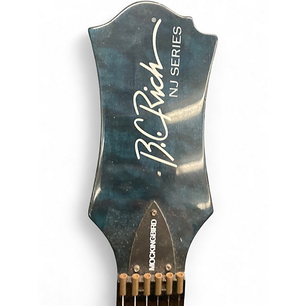 Used Bc Rich NJ MOCKINGBIRD SPEEDLOADER Trans Blue Solid Body Electric Guitar