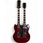 Used 2010 Gibson EDS1275 SG Double Neck Cherry Solid Body Electric Guitar thumbnail