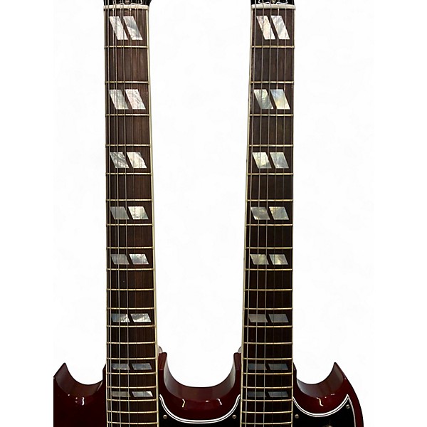 Used 2010 Gibson EDS1275 SG Double Neck Cherry Solid Body Electric Guitar