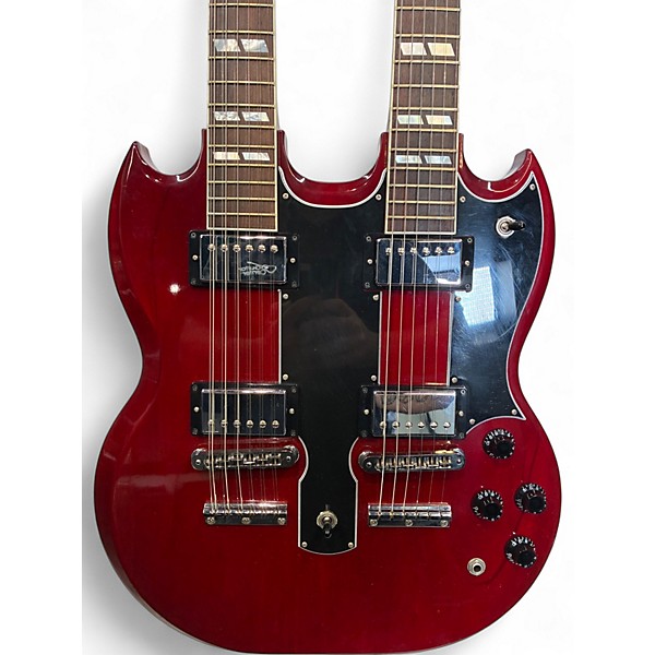 Used 2010 Gibson EDS1275 SG Double Neck Cherry Solid Body Electric Guitar