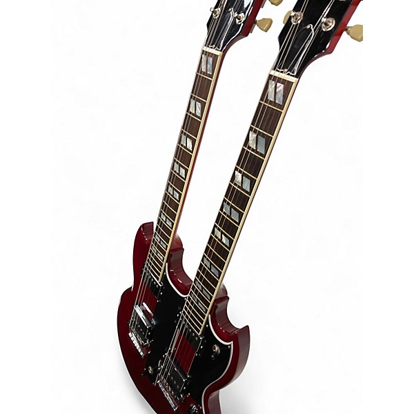 Used 2010 Gibson EDS1275 SG Double Neck Cherry Solid Body Electric Guitar