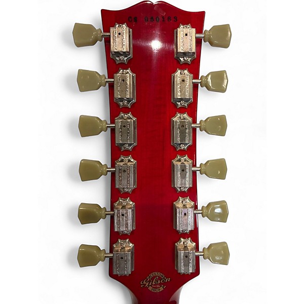 Used 2010 Gibson EDS1275 SG Double Neck Cherry Solid Body Electric Guitar