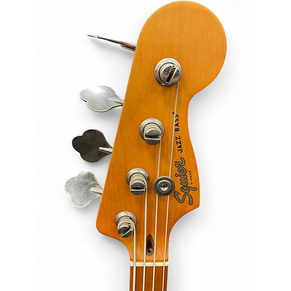 Used Squier Jazz bass Seafoam Green Electric Bass Guitar