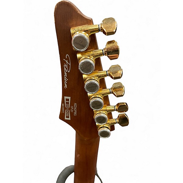 Used Ibanez AZ242PBG Charcoal Black Burst Solid Body Electric Guitar