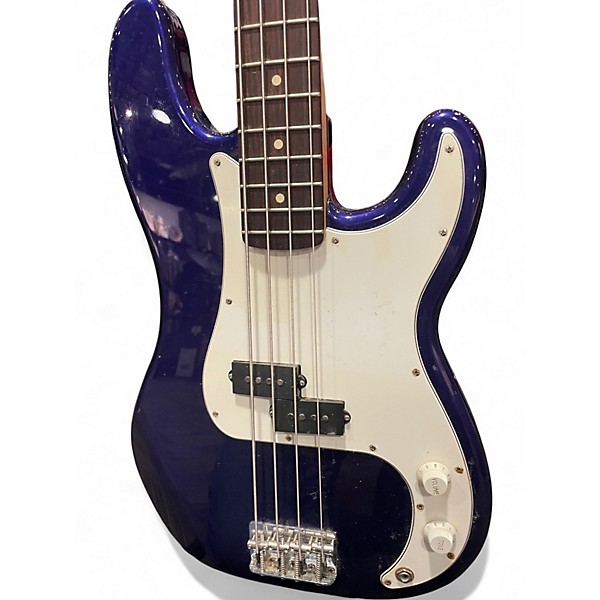 Used Fender Standard Precision Bass Baltic Blue Electric Bass Guitar