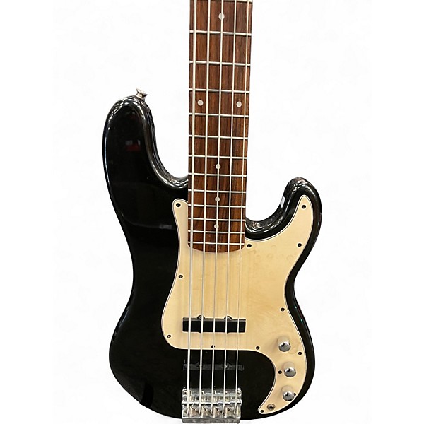 Used Squier STANDARD PRECISION BASS v Black Electric Bass Guitar