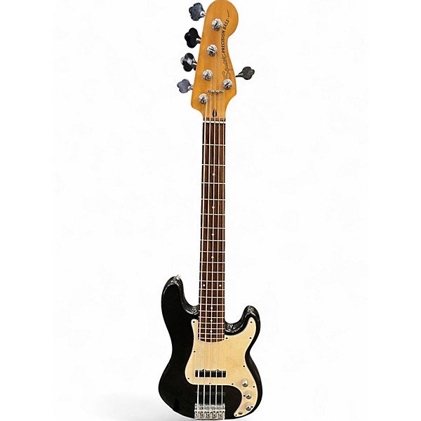 Used Squier STANDARD PRECISION BASS v Black Electric Bass Guitar