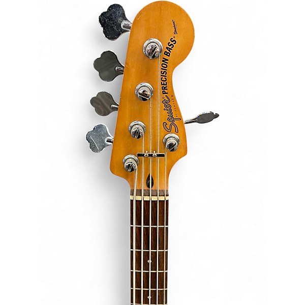 Used Squier STANDARD PRECISION BASS v Black Electric Bass Guitar