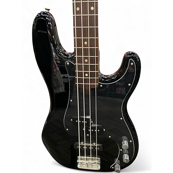 Used Squier Affinity Precision Bass Black Electric Bass Guitar