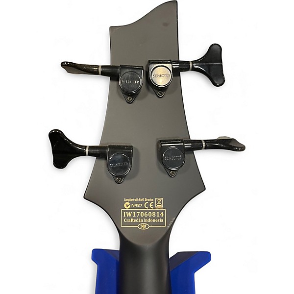 Used Schecter Guitar Research STEALTH 4 Black Electric Bass Guitar