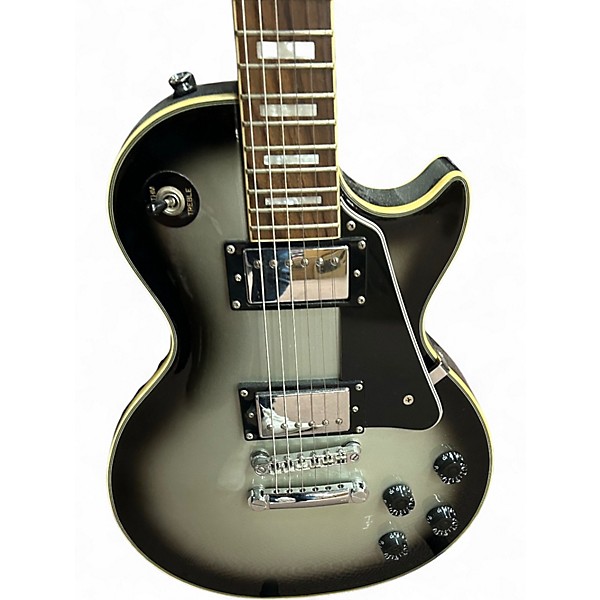 Used Epiphone Les Paul Custom Silverburst Solid Body Electric Guitar