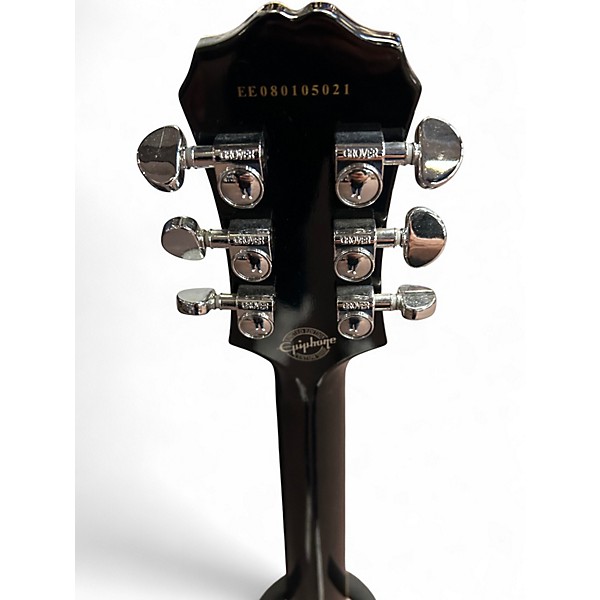 Used Epiphone Les Paul Custom Silverburst Solid Body Electric Guitar