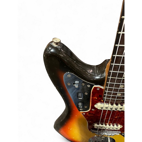 Vintage 1965 Fender Jaguar Tobacco Burst Solid Body Electric Guitar