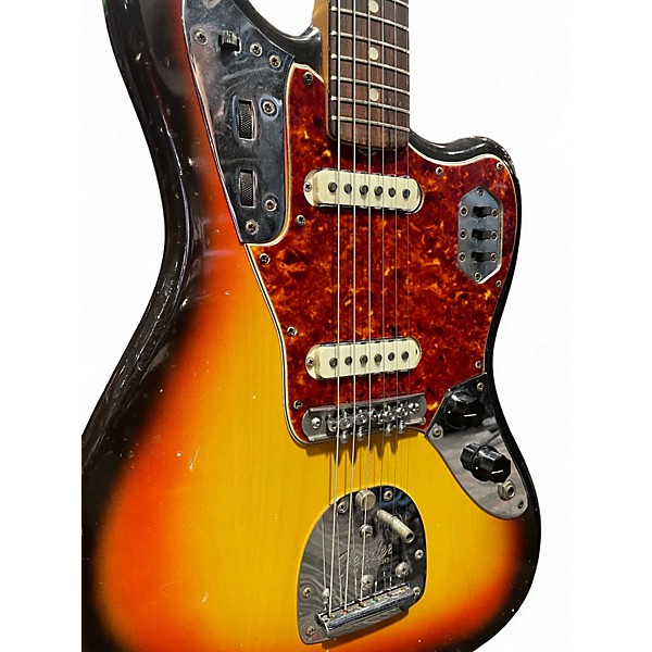 Vintage 1965 Fender Jaguar Tobacco Burst Solid Body Electric Guitar