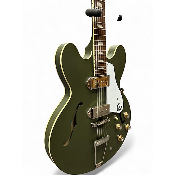 Used Epiphone Casino WORN OLIVE Hollow Body Electric Guitar
