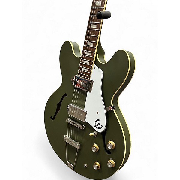 Used Epiphone Casino WORN OLIVE Hollow Body Electric Guitar