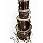 Used Ludwig 4 Piece Accent Wine Red Drum Kit thumbnail