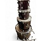 Used Ludwig 4 Piece Accent Wine Red Drum Kit