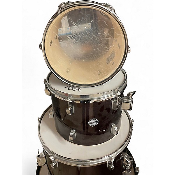 Used Ludwig 4 Piece Accent Wine Red Drum Kit