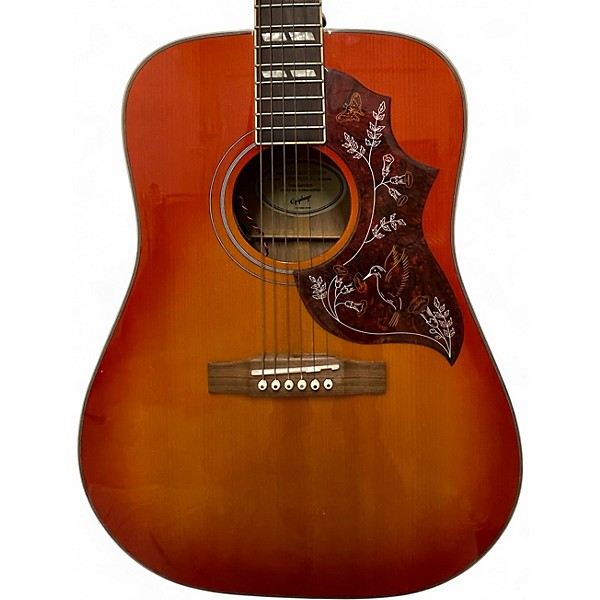 Used Epiphone HUMMINGBIRD STUDIO Dark Cherry Burst Acoustic Guitar