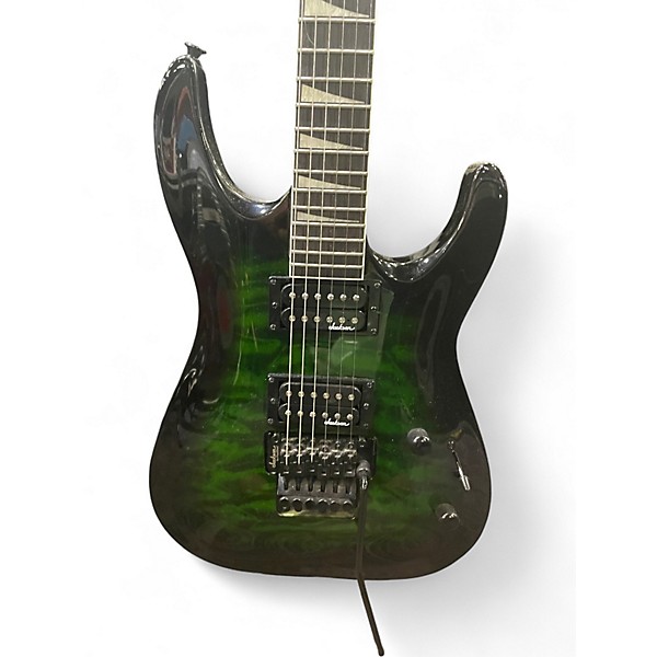 Used Jackson JS32Q QUILTED GREEN Solid Body Electric Guitar