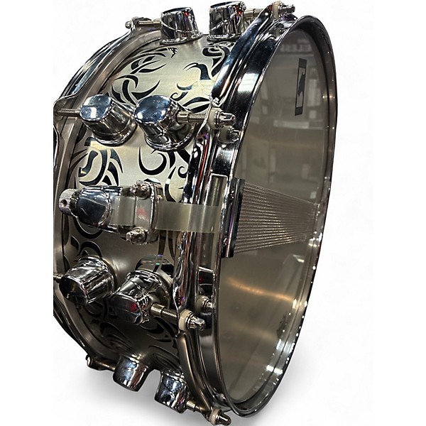 Used Mapex 14X5.5 Black Panther Premium Snare Silver Drum