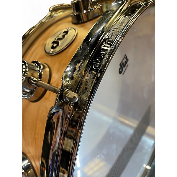 Used DW 5.5X14 Collector's Series Birch Snare Drum Natural Drum