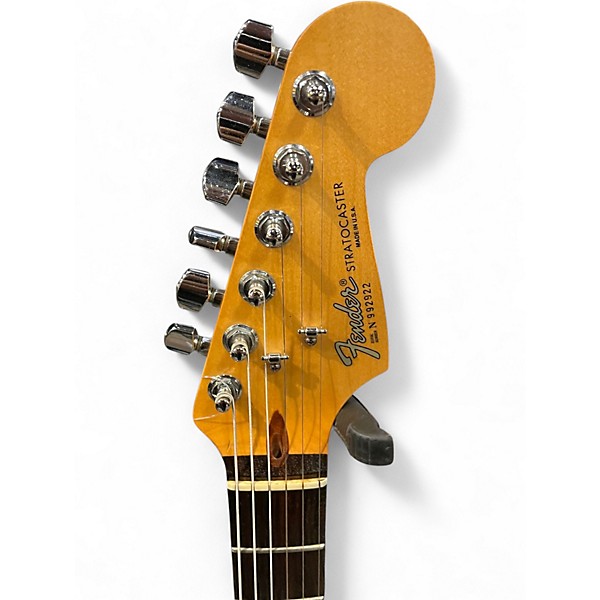 Used 1999 Fender American Standard Stratocaster Black Solid Body Electric Guitar