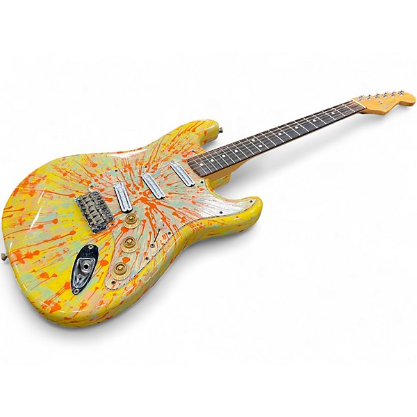 Used Fender Splattercaster Stratocaster Splatter Solid Body Electric Guitar