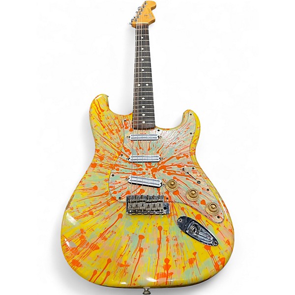 Used Fender Splattercaster Stratocaster Splatter Solid Body Electric Guitar