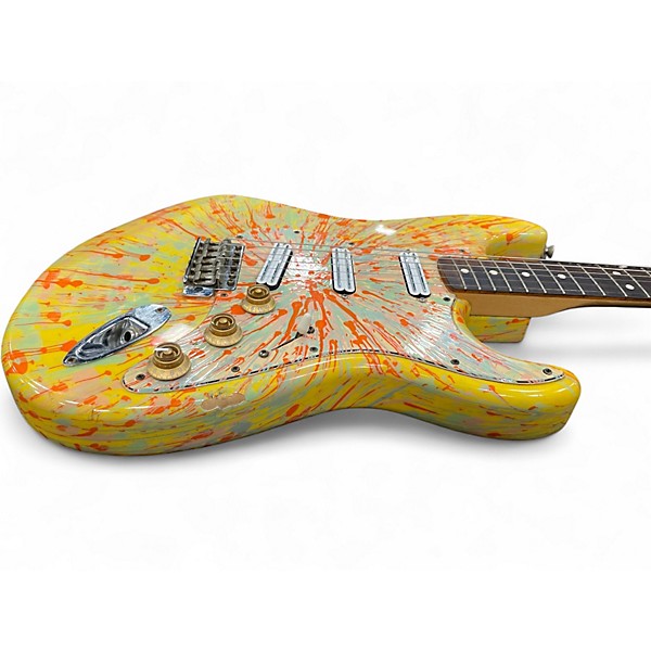 Used Fender Splattercaster Stratocaster Splatter Solid Body Electric Guitar