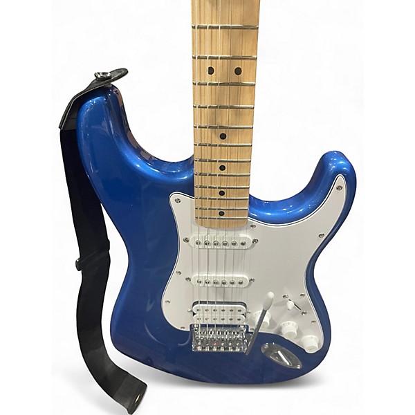 Used Squier Stratocaster HSS Blue Solid Body Electric Guitar
