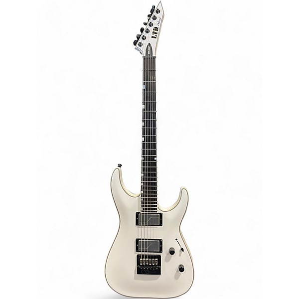 Used ESP LTD MH1000 with Evertune Alpine White Solid Body Electric Guitar
