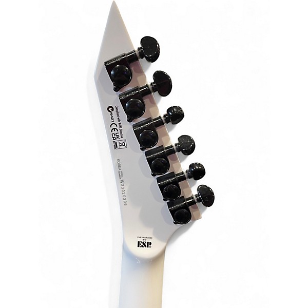 Used ESP LTD MH1000 with Evertune Alpine White Solid Body Electric Guitar