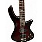 Used Schecter Guitar Research Stiletto Extreme 4 String Trans Red Electric Bass Guitar