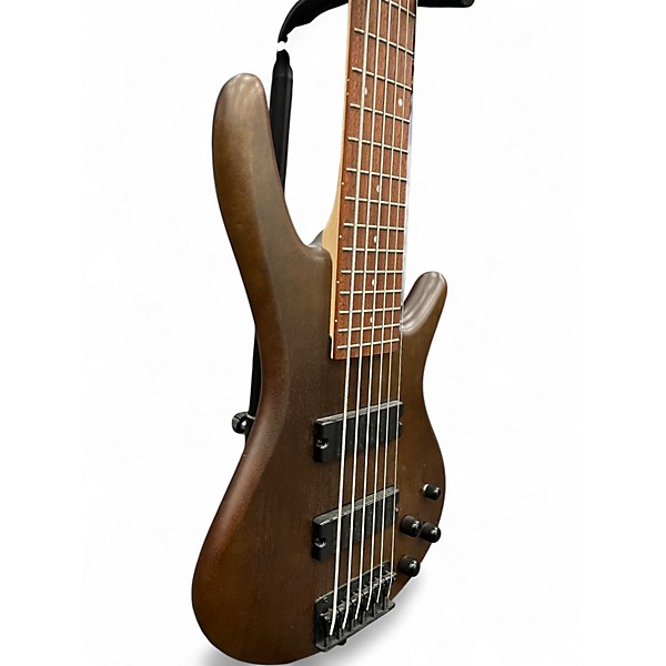 Used Ibanez GSR206 6 String Flat Walnut Electric Bass Guitar
