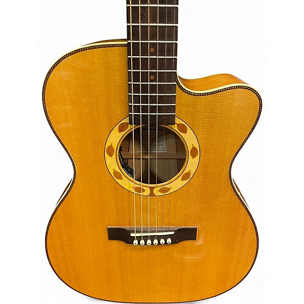 Used Martin OMC SUSTAINABLE CHERRY  Natural Acoustic Electric Guitar