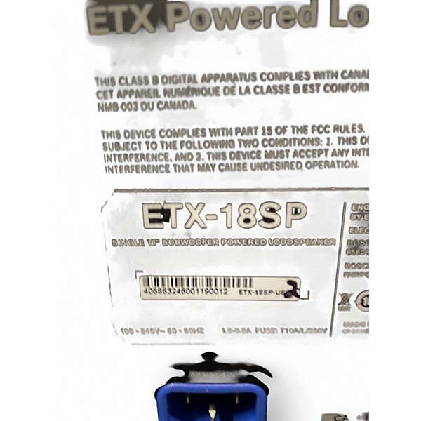 Used Electro-Voice ETX18SP Powered Subwoofer