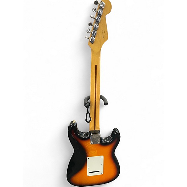 Used 1997 Squier Stratocaster Mexico Left Handed sunburst Solid Body Electric Guitar