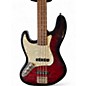 Used SX VINTAGE SERIES JAZZ BASS Trans Red Electric Bass Guitar