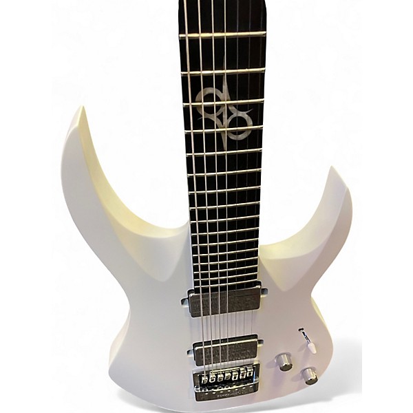 Used Solar Guitars Parallaxe Ola Englund Signature Evertune 7-String Olympic White Solid Body Electric Guitar