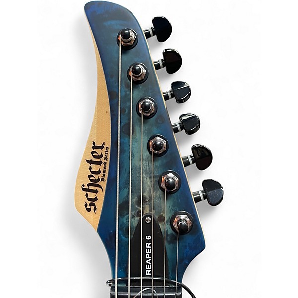 Used Schecter Guitar Research REAPER 6 SKY BURST Solid Body Electric Guitar